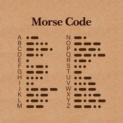 Personalized Engraved Morse Code Men Bracelet Birthday Anniversary Gift for Him