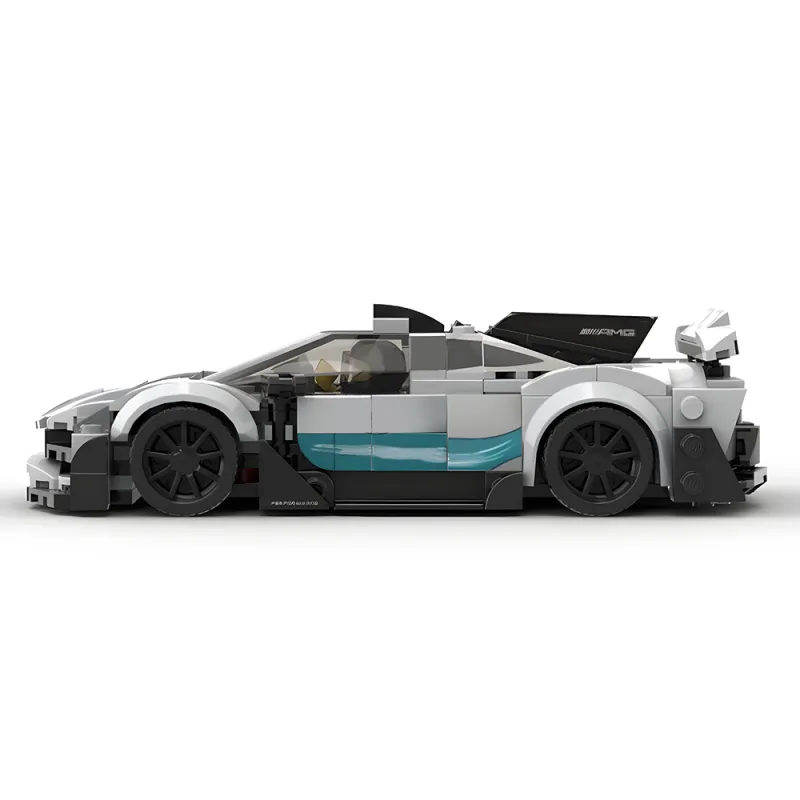 Mercedes-AMG ONE Creative Racing Car Building Blocks with Brick Figures