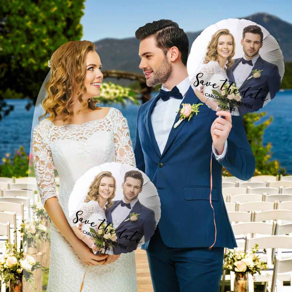 Custom Wedding Balloons Save the Date Engagement Decorations for Outdoor or Indoor