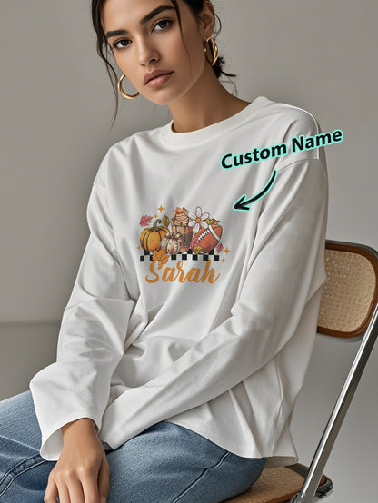 Fabric close-up of polyester personalised Halloween T-shirt showing soft breathable texture and quality stitching