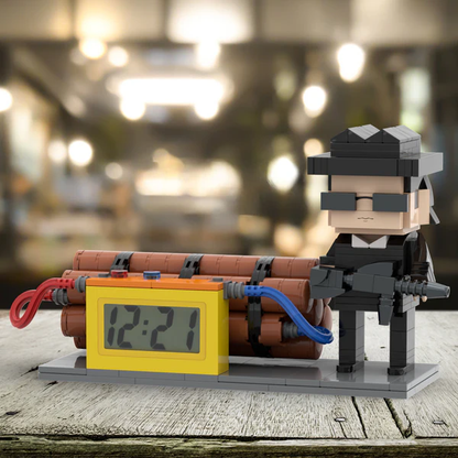 Personalised Lego-Style Figure Clock | Custom Gift for Him | Home Decor