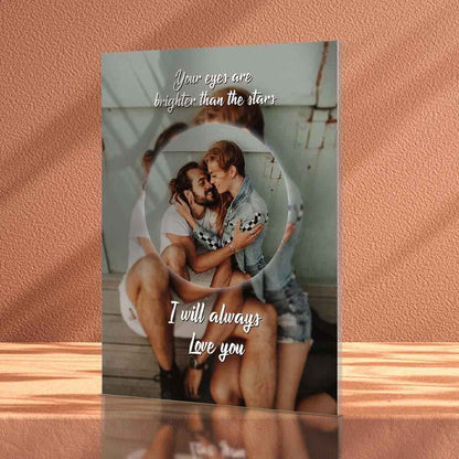 Personalized Photo Plaque Acrylic Glass Photo Plaque Gift For Lover