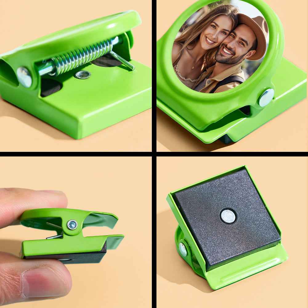 Personalized Magnetic Metal Clips Refrigerator Magnet with Photo Magnets Metal Clip