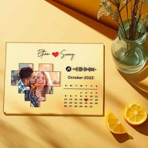 Custom Acrylic Plaque Music Code Song Decor Photo Decor Gift For Couples