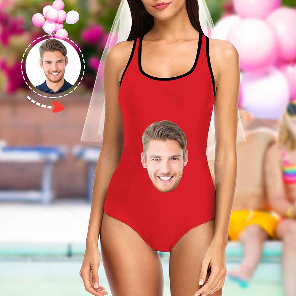 Custom Face Swimsuit Ladies One Piece Swimwear