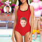 Detail of removable chest pad and inner lining on personalised one-piece swimsuit – easy to wash and replace, tailored fit for customised swimwear