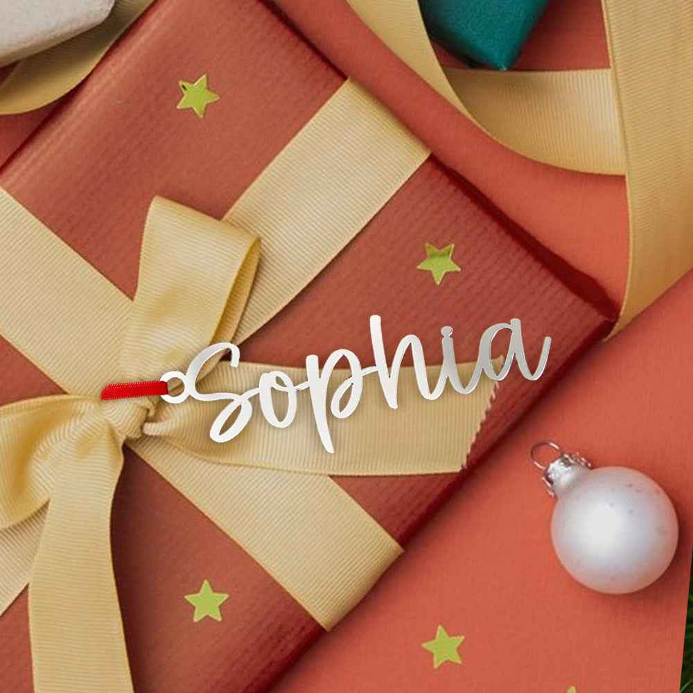 Personalized Name Christmas Tree Ornament Christmas Stocking Gift Tag Decoration Gift