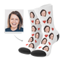 Custom Face Socks With Heart For Men and Women