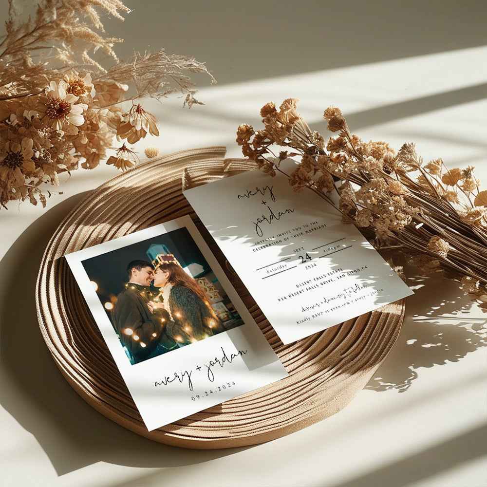 Personalized  Wedding Invitation Card Photo Wedding Invitation