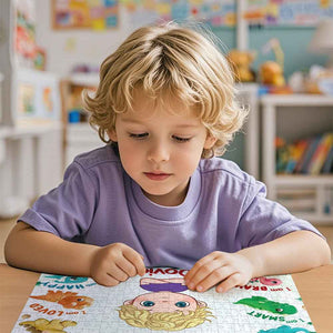 Custom Name Cartoon Character Puzzle – 500-Piece Horizontal Jigsaw Gift for Kids & Birthdays