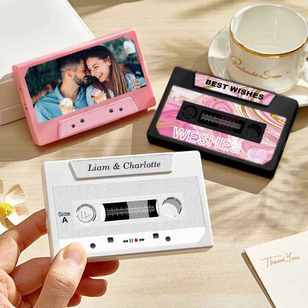Personalized Vintage Recordable Cassette Phonograph Music Box Birthday Card Wish Christmas Gift Anniversary Birthday Gift For Bestie