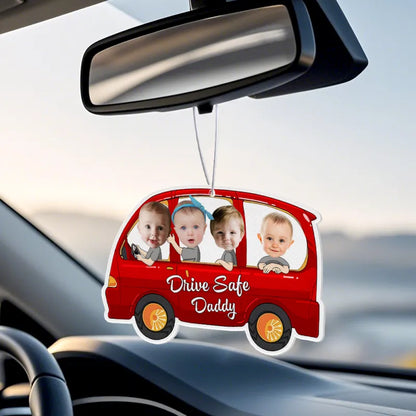 Customisation area on a premium felt car air freshener.