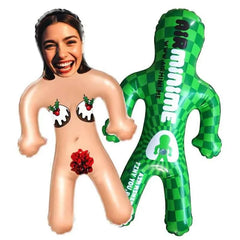 Custom Face Sexy Christmas Women Blow Up Dolls Funny Inflatable Balloon Custom Air Doll for Party Favors Christmas Gifts