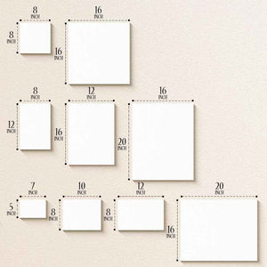 Personalized New Home Map Canvas Custom House Shape Wall Decor Housewarming Gift Christmas Gift