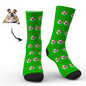 Personalised dog photo socks presented as a gift — novelty personalised face gift idea for him, dads, husbands and groomsmen