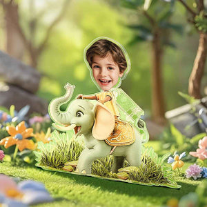 Personalized Face Kids and Animal Shaking Head Standee Gift for Kids