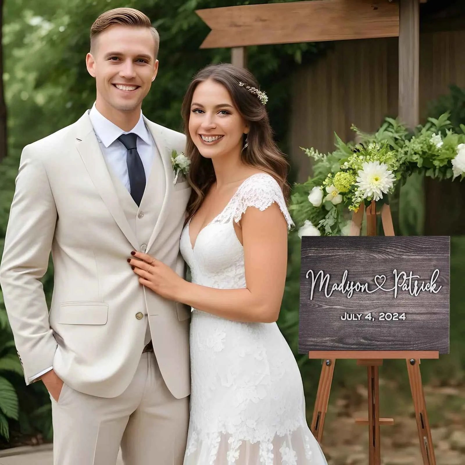 Personalized Wedding Sign Wedding Welcome Sign for Wedding Entrance