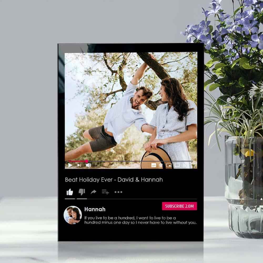 Custom Acrylic Plaque Personalized Social Photo Gift
