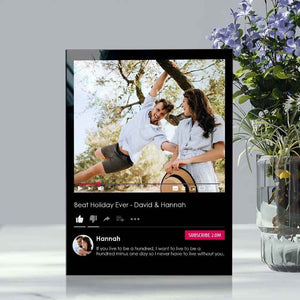 Custom Acrylic Plaque Personalized Social Photo Gift