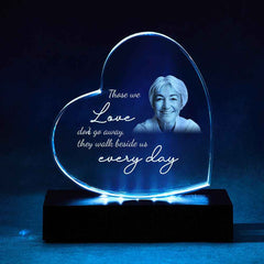 Custom 2D Heart Crystal Photo Frame