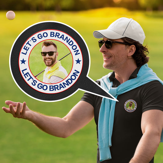 Front view of personalised men's polo T‑shirt in black with lapel collar and custom logo, breathable 100% polyester for work, sport and casual wear