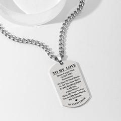 Personalised Engraved Stainless Steel Dog Tag Photo Necklace - Custom Gift for Loved Ones