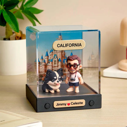Personalised 3D Mini Figure from Your Photo - Custom Acrylic Box Gift
