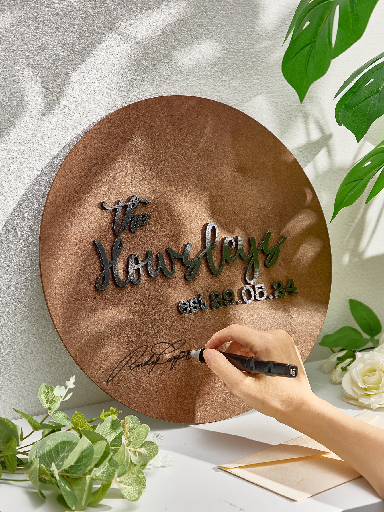 Personalised Wedding Guestbook Sign - Custom Wooden Keepsake