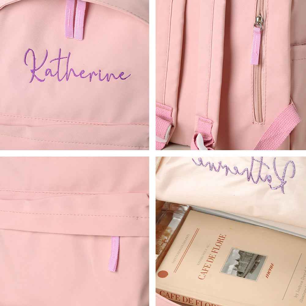 Personalized Name Embroidery Backpack Custom Backpack Travel Bags Gifts for Friend