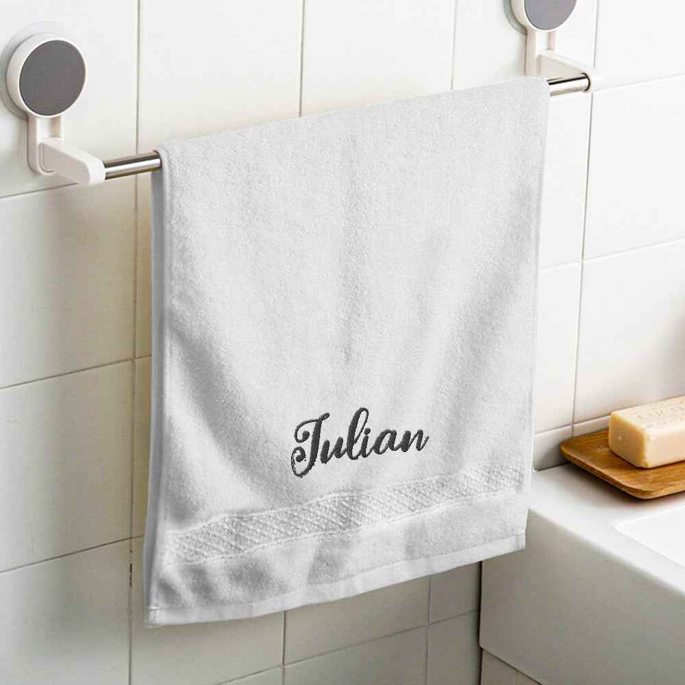 Custom Embroidered Towels Personalized Name Towel