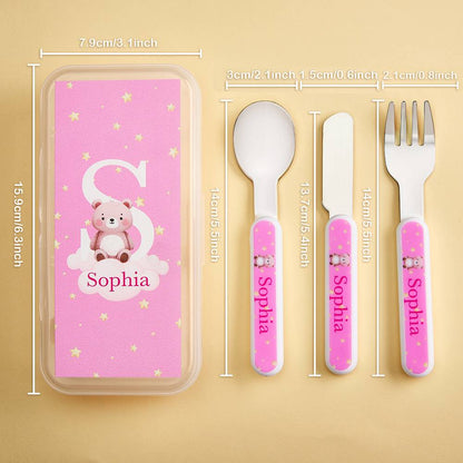 Playful cartoon animal cutlery set encouraging independent eating – attractive birthday gift for boys and girls to make mealtimes fun