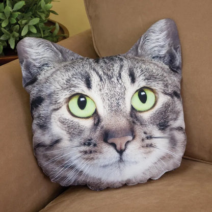 Custom Pet Photo Pillow | Personalised 3D Pet Portrait Cushion