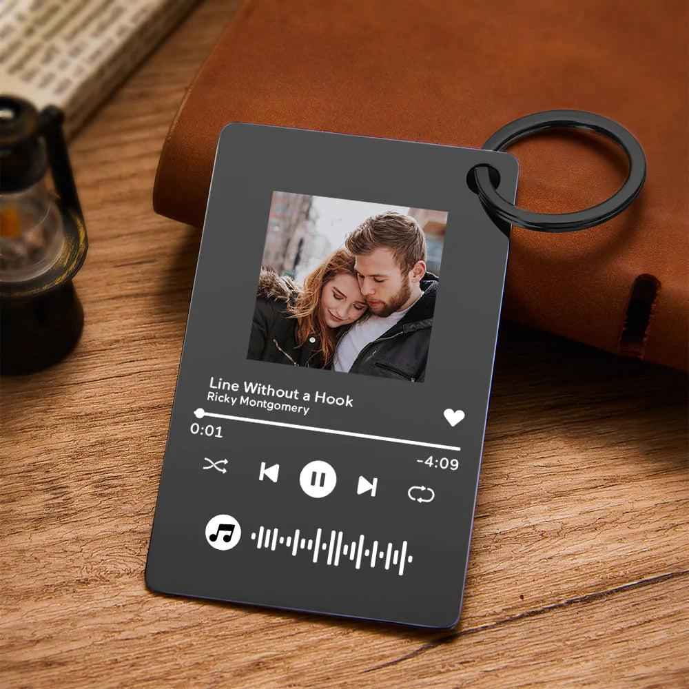 Custom Photo Scannable Music Code Music Plaque Gifts For Her/Him