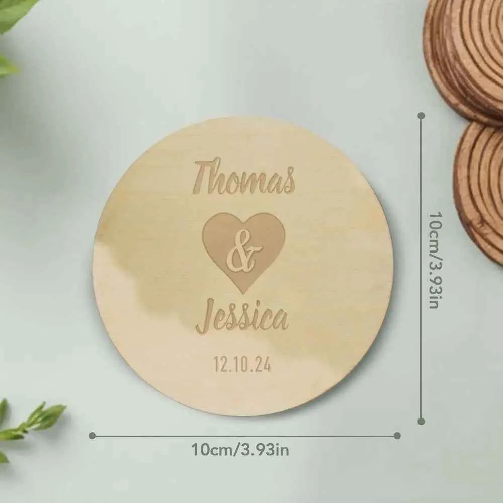 Personalized Coaster Wedding Party Favors