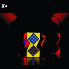 Electronic Cyberpunk Hourglass Clock | Digital Desktop Meter & Unique Gift