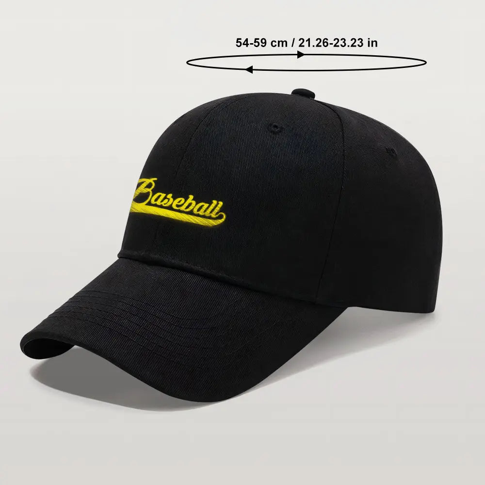 Custom name team cap styled for fans — personalised gift idea for players, teammates and sports supporters