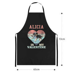 Personalized Name and Photo Apron Valentine Kitchen Apron