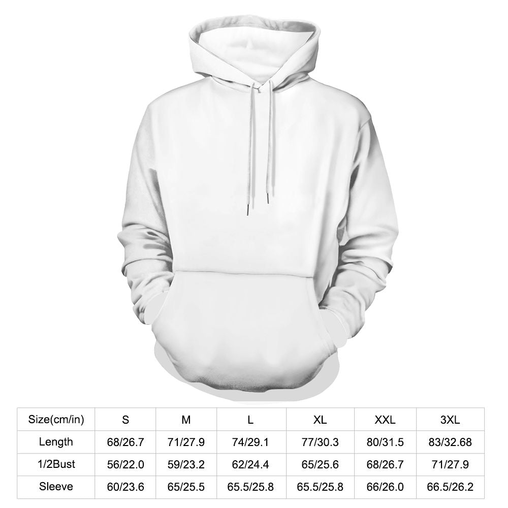 Custom Pet Sweatshirt in alternative colour — Personalised Pet Portrait Hoodie displaying the personalised photo print and sizing options
