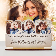Personalised Wooden Mum Photo Plaque - Unique Mother's Day Gift UK