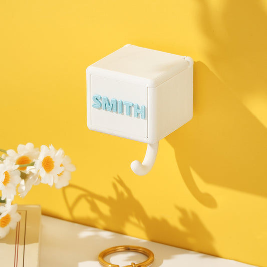 Main product shot of the Personalised Gravity Hooks Gift — a 3D printed PLA hook displaying a custom family photo, perfect personalised home decor for family and teachers