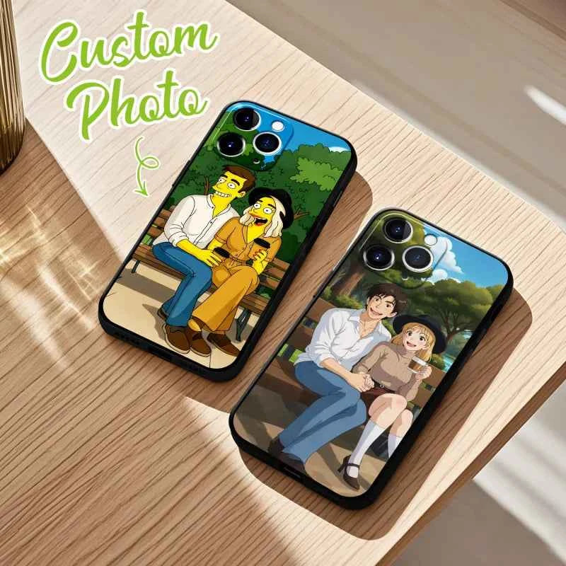 Custom Photo Phone Case Anime Portrait Personalized Phone Case A Variety of Cartoon Style
