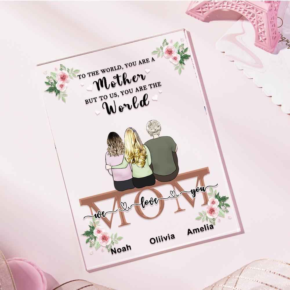 Custom Photo Acrylic Plaque For Mom