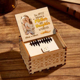 Personalized Wooden Photo Music Box Custom Mother and Daughter Music Box Gift for Mother