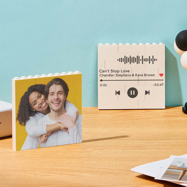 Custom Personalised Square Photo Building Brick Puzzle | Unique Gift