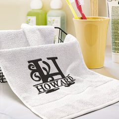Personalised Monogrammed Towels - Custom Embroidered Name Towels