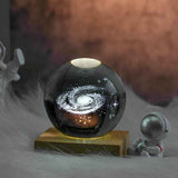 3D Laser Engraved Crystal Ball Night Light