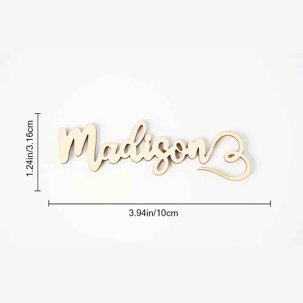 Personalized Wooden Place Cards for the Champagne Flute Name Cards Wedding Table Decoration