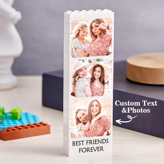 Personalised Photo Building Block Puzzle — assembled custom brick picture on display, ideal personalised keepsake gift