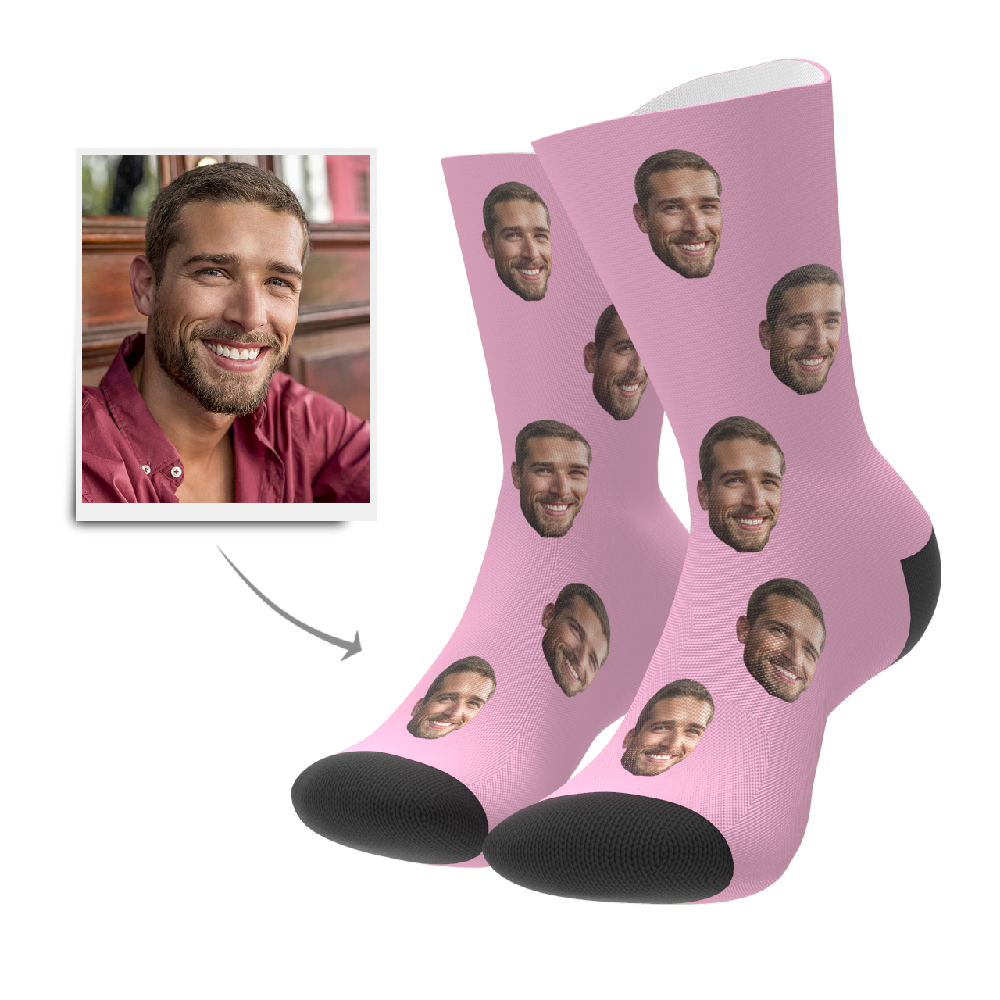 Colour options for Custom Face Socks — ten colour choices for personalised photo socks