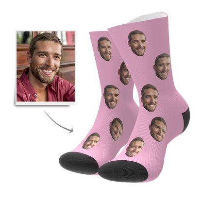 Colour options for Custom Face Socks — ten colour choices for personalised photo socks